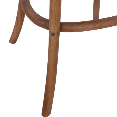 Бар стол Дървен Forenza HM8304 Металик с кръстосана облегалка 50x58x113 см