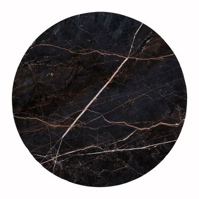 HPL TABLETOP HM6351.34 ROUND IN BLACK MARBLE Φ120cm.