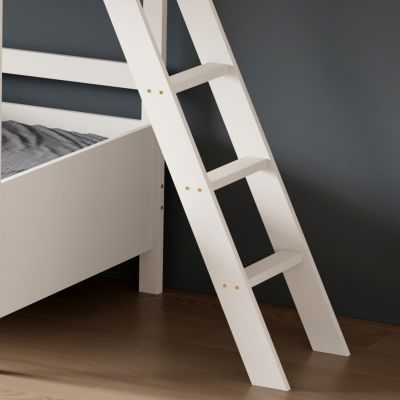 BUNK BED WITH 2 MATTRESSES COMBO HM21316 PINE WOOD IN WHITE--FOR MATTRESSES 90x190cm