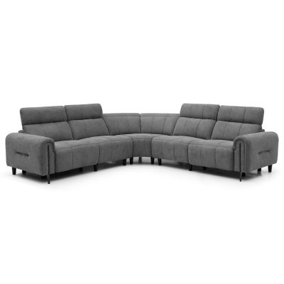 CORNER SOFA WITH 2 RECLINE SEATS ORACLE HM3290.01 GREY FABRIC 293x293x98Hcm.