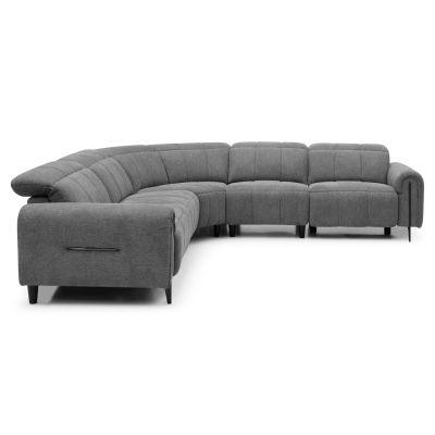CORNER SOFA WITH 2 RECLINE SEATS ORACLE HM3290.01 GREY FABRIC 293x293x98Hcm.