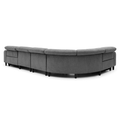 CORNER SOFA WITH 2 RECLINE SEATS ORACLE HM3290.01 GREY FABRIC 293x293x98Hcm.