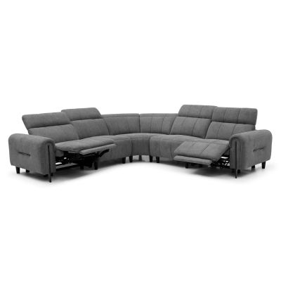 CORNER SOFA WITH 2 RECLINE SEATS ORACLE HM3290.01 GREY FABRIC 293x293x98Hcm.
