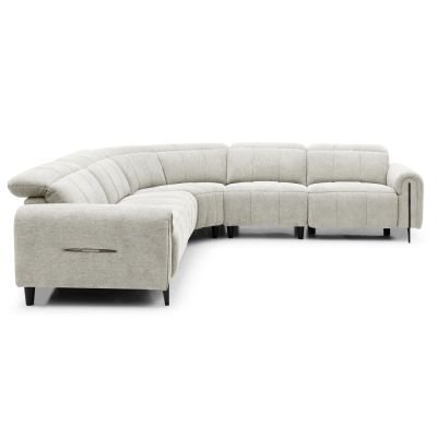 CORNER SOFA WITH 2 RECLINE SEATS ORACLE HM3290.02 BEIGE FABRIC 293x293x98Hcm.