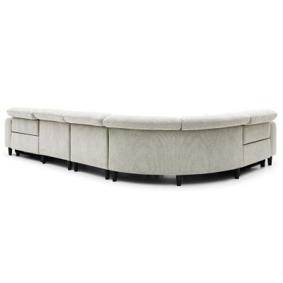 CORNER SOFA WITH 2 RECLINE SEATS ORACLE HM3290.02 BEIGE FABRIC 293x293x98Hcm.