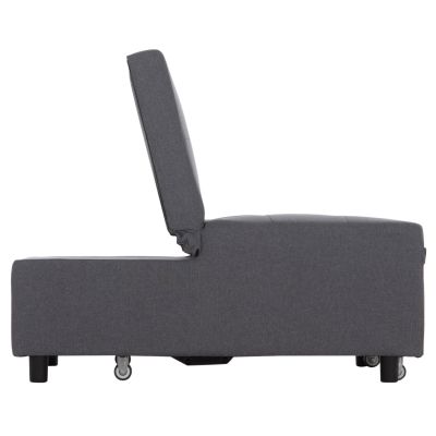 LOUNGE CHAIR-BED LIBRE HM3295.01 GREY FABRIC 75x106x87Hcm.