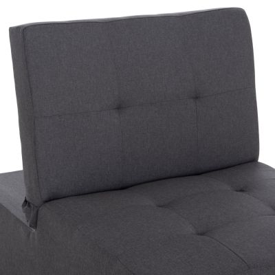 LOUNGE CHAIR-BED LIBRE HM3295.01 GREY FABRIC 75x106x87Hcm.