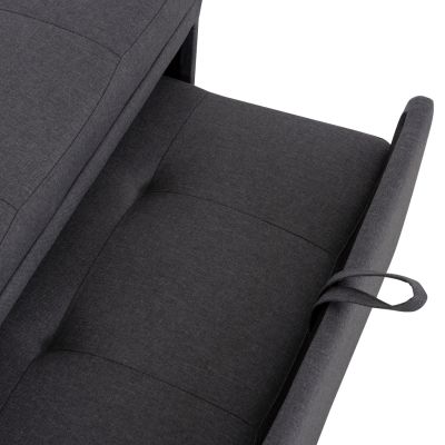 LOUNGE CHAIR-BED LIBRE HM3295.01 GREY FABRIC 75x106x87Hcm.