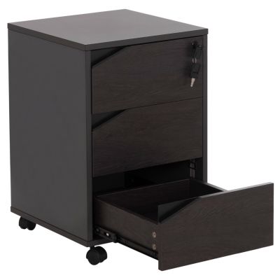 Professional Office Drawer with wheels Rosewood HM2108 42x42x60cm