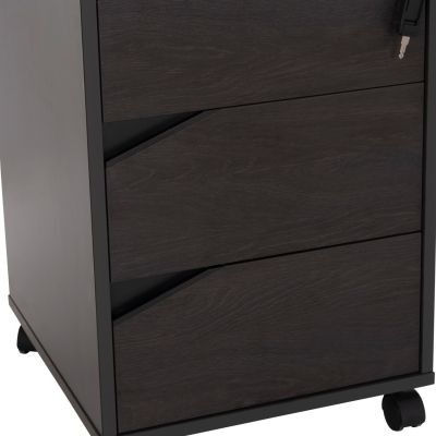 Professional Office Drawer with wheels Rosewood HM2108 42x42x60cm