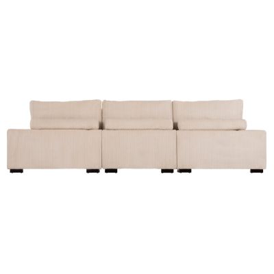 CORNER SOFA RIGHT CRANFIELD HM3287.02R BEIGE CORD FABRIC 313x169(corner)x80Hcm.