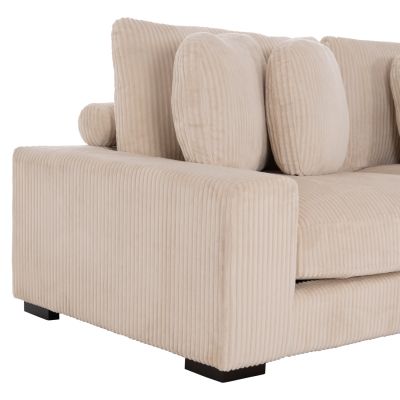 CORNER SOFA RIGHT CRANFIELD HM3287.02R BEIGE CORD FABRIC 313x169(corner)x80Hcm.