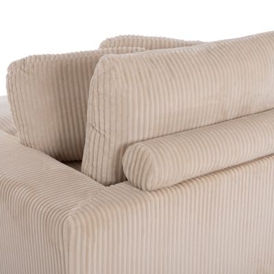CORNER SOFA RIGHT CRANFIELD HM3287.02R BEIGE CORD FABRIC 313x169(corner)x80Hcm.