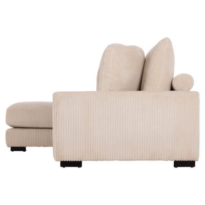 CORNER SOFA LEFT CRANFIELD HM3287.02L BEIGE CORD FABRIC 313x169(corner)x80Hcm.