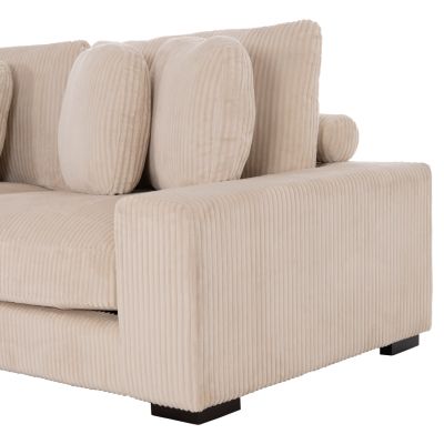 CORNER SOFA LEFT CRANFIELD HM3287.02L BEIGE CORD FABRIC 313x169(corner)x80Hcm.