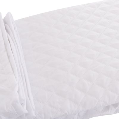 MATTRESS PAD WATERPROOF VELURA HM12174.160 MICROFIBER & PU--4 RUBBER BANDS 160x200cm.
