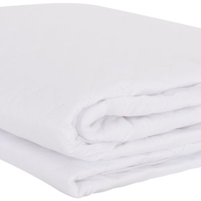 MATTRESS PAD WATERPROOF VELURA HM12174.160 MICROFIBER & PU--4 RUBBER BANDS 160x200cm.