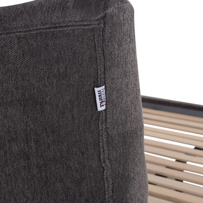 DOUBLE BED JILL HM737.01 FABRIC IN GREY--FOR MATTRESS 160x200cm