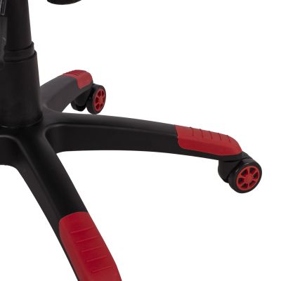 Офис Геймърски стол HM1072.01 Черно-Червен цвят 64,5x70x(123-130) см