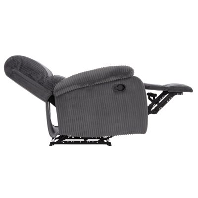 ARMCHAIR RELAX DIONI HM3296.11 GREY CORD FABRIC 85x90x100Hcm.