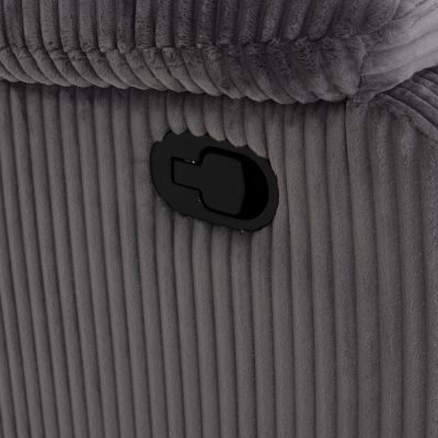 ARMCHAIR RELAX DIONI HM3296.11 GREY CORD FABRIC 85x90x100Hcm.