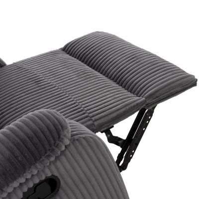 ARMCHAIR RELAX DIONI HM3296.11 GREY CORD FABRIC 85x90x100Hcm.