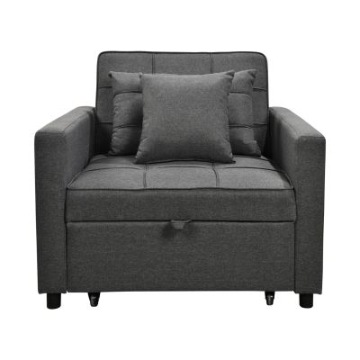 ARMCHAIR-BED MERO HM3306.01 GREY FABRIC 98x85x88Hcm.
