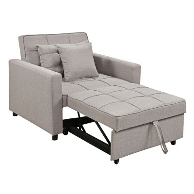 ARMCHAIR-BED MERO HM3306.03 BEIGE FABRIC 100x90x83Hcm.