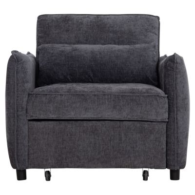ARMCHAIR-BED ORYN HM3307.01 GREY FABRIC 85x88x78Hcm.