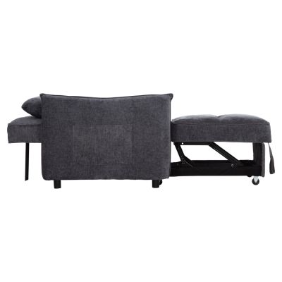 ARMCHAIR-BED ORYN HM3307.01 GREY FABRIC 85x88x78Hcm.