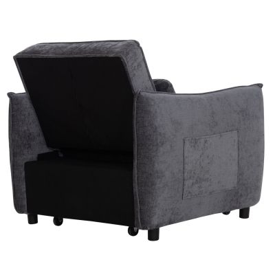ARMCHAIR-BED ORYN HM3307.01 GREY FABRIC 85x88x78Hcm.