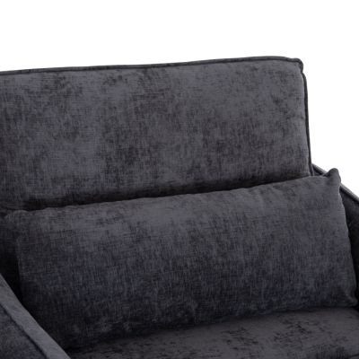 ARMCHAIR-BED ORYN HM3307.01 GREY FABRIC 85x88x78Hcm.