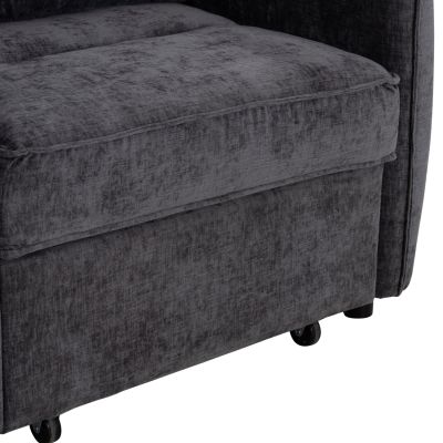 ARMCHAIR-BED ORYN HM3307.01 GREY FABRIC 85x88x78Hcm.