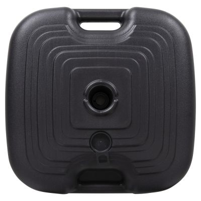 PLASTIC UMBRELLA BASE WITH HANDLE SOLBAS HM6112.02 ANTHRACITE COLOR-FOR POLE 20/38mm 45x11Hcm.