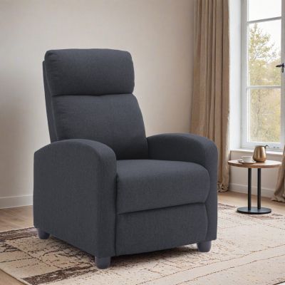 ARMCHAIR WITH PUSH-BACK RELAX MECHANISM DROSEN HM3299.01 GREY FABRIC 68x80x93Hcm.