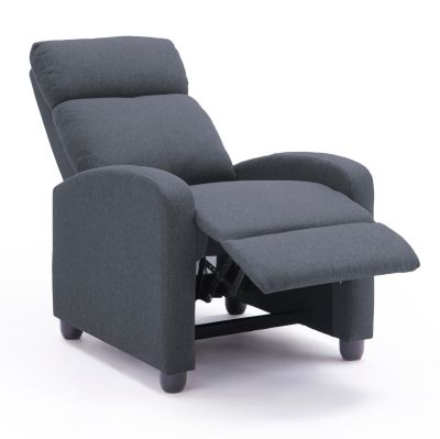 ARMCHAIR WITH PUSH-BACK RELAX MECHANISM DROSEN HM3299.01 GREY FABRIC 68x80x93Hcm.