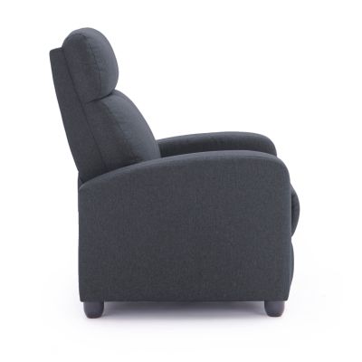 ARMCHAIR WITH PUSH-BACK RELAX MECHANISM DROSEN HM3299.01 GREY FABRIC 68x80x93Hcm.