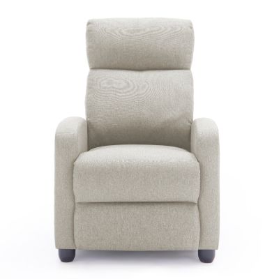 ARMCHAIR WITH PUSH-BACK RELAX MECHANISM DROSEN HM3299.03 BEIGE FABRIC 68x80x93Hcm.