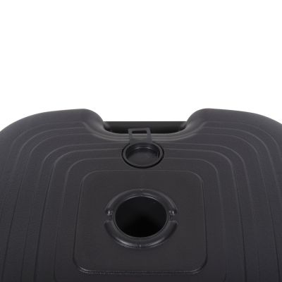 PLASTIC UMBRELLA BASE WITH HANDLE SOLBAS HM6112.02 ANTHRACITE COLOR-FOR POLE 20/38mm 45x11Hcm.