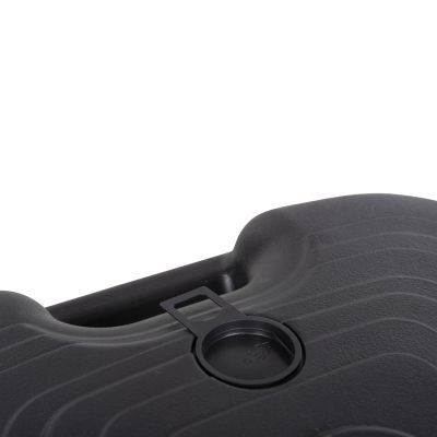 PLASTIC UMBRELLA BASE WITH HANDLE SOLBAS HM6112.02 ANTHRACITE COLOR-FOR POLE 20/38mm 45x11Hcm.