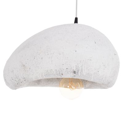 CEILING PENDANT LAMP STONE-LOOK STONER (M) HM4418.02 WHITE 55x45x40Hcm.
