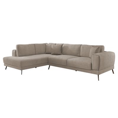 CORNER SOFABED (LEFT) ZENORA HM3337.03L BEIGE FABRIC 303x214x80Hcm