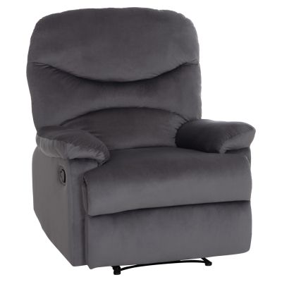 ARMCHAIR WITH MANUAL RECLINER BRAYLEN HM3298.01 GREY VELVET 85x90x95Hcm.