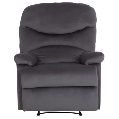 ARMCHAIR WITH MANUAL RECLINER BRAYLEN HM3298.01 GREY VELVET 85x90x95Hcm.