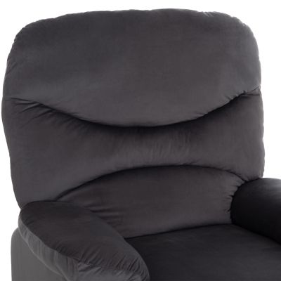 ARMCHAIR WITH MANUAL RECLINER BRAYLEN HM3298.01 GREY VELVET 85x90x95Hcm.