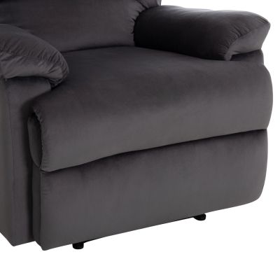 ARMCHAIR WITH MANUAL RECLINER BRAYLEN HM3298.01 GREY VELVET 85x90x95Hcm.
