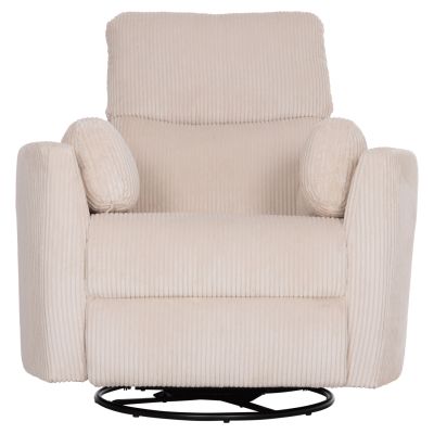 ARMCHAIR RELAX/BREASTFEEDING VELMORA HM3300.03 BEIGE STRIPED FABRIC 100x90x100Hcm.