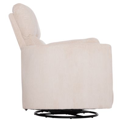 ARMCHAIR RELAX/BREASTFEEDING VELMORA HM3300.03 BEIGE STRIPED FABRIC 100x90x100Hcm.