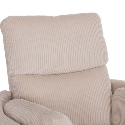 ARMCHAIR RELAX/BREASTFEEDING VELMORA HM3300.03 BEIGE STRIPED FABRIC 100x90x100Hcm.