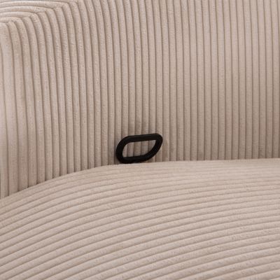 ARMCHAIR RELAX/BREASTFEEDING VELMORA HM3300.03 BEIGE STRIPED FABRIC 100x90x100Hcm.